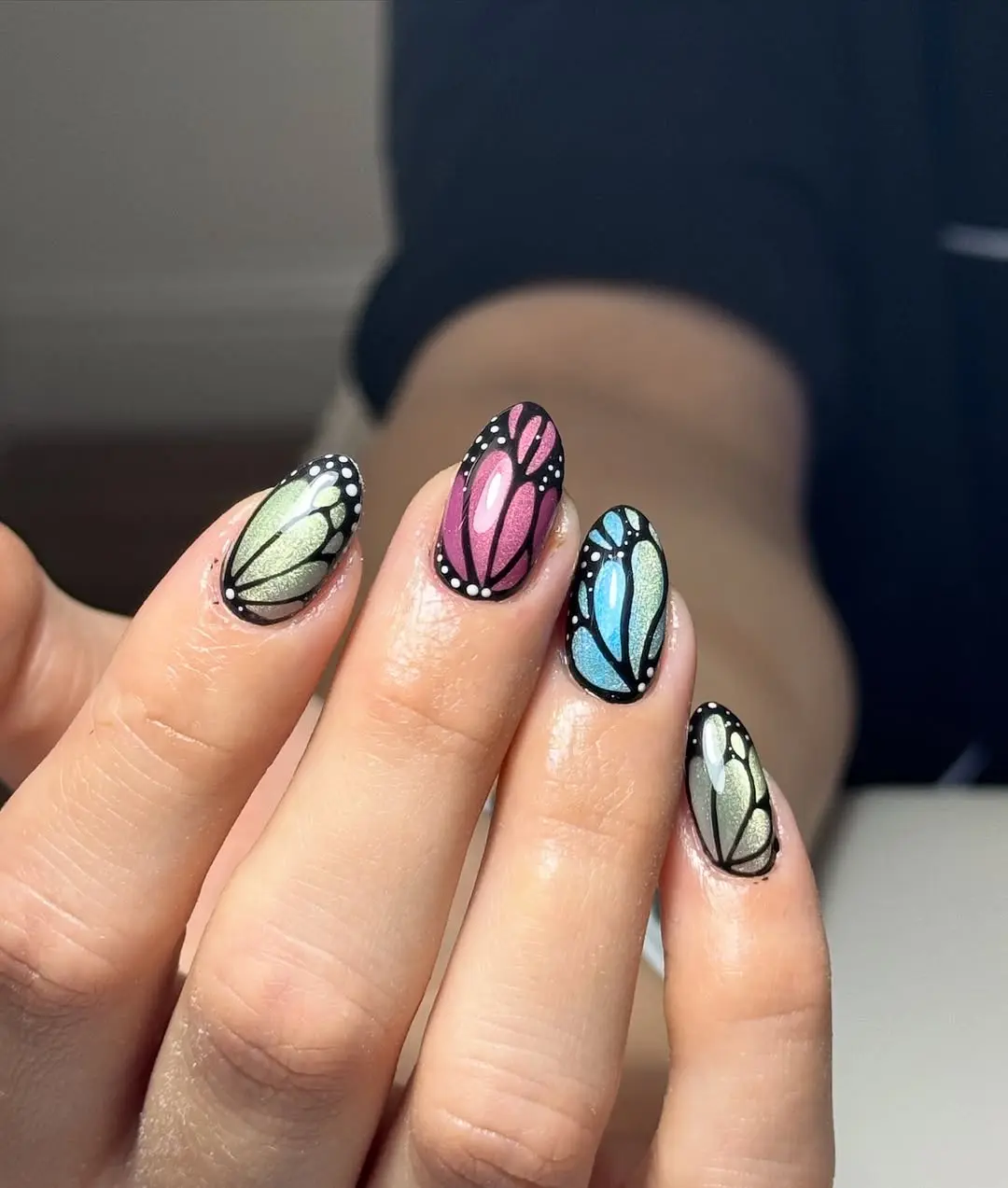Vibrant Butterfly Nail Art for Bold Styles