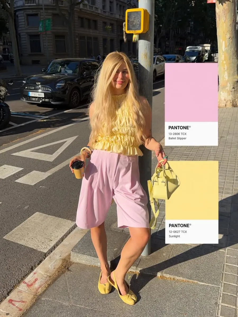 Chic Summer Look with Yellow and Pink Hues