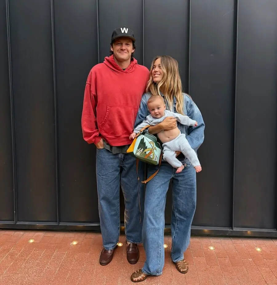 Chic Casual Family Outfits with a Baby