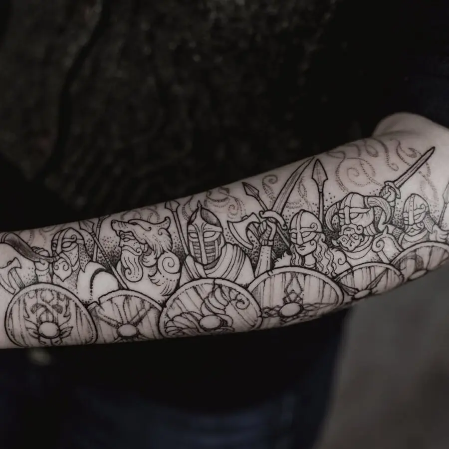 Viking Warriors Tattoo for Bold Statements