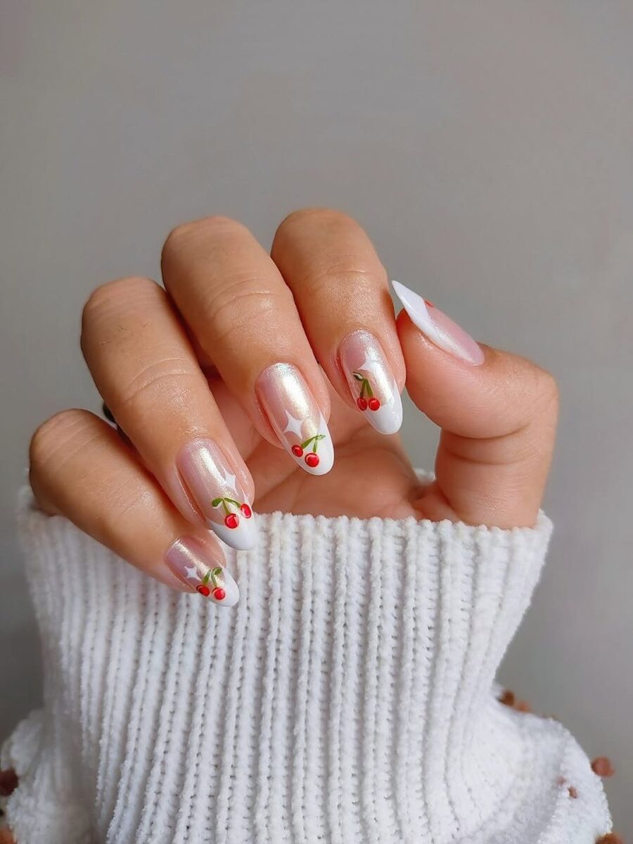 Charming Cherry Nail Art for a Fun Look