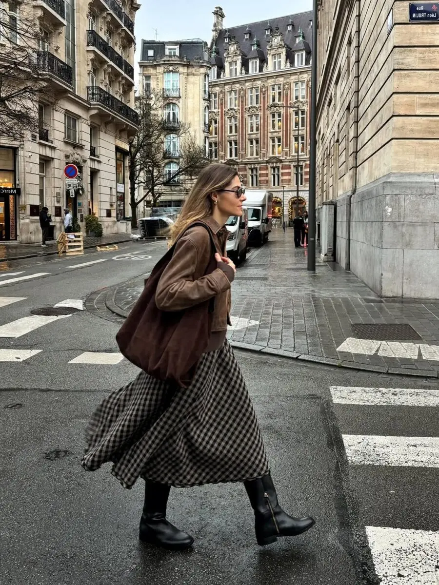 Stylish Ensemble for Gloomy Weather Days