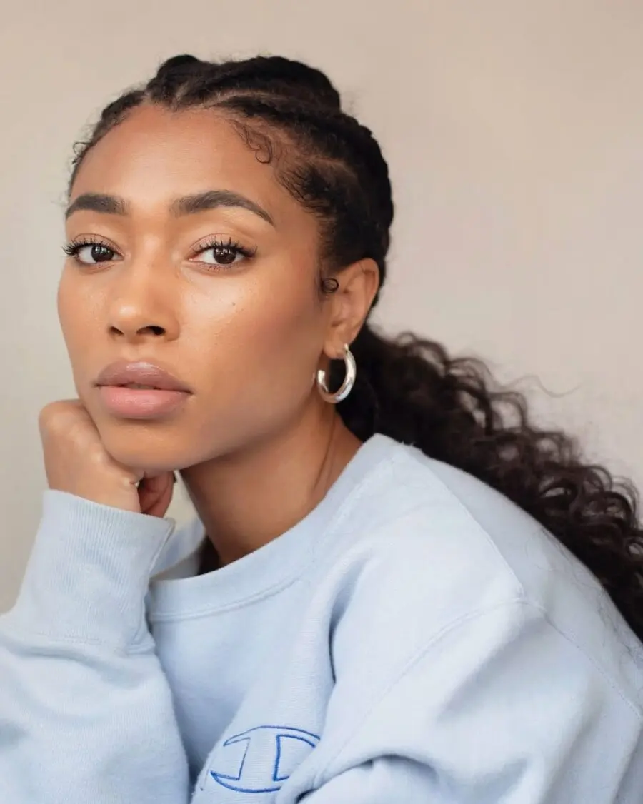 Stunning Cornrows with Effortless Glam
