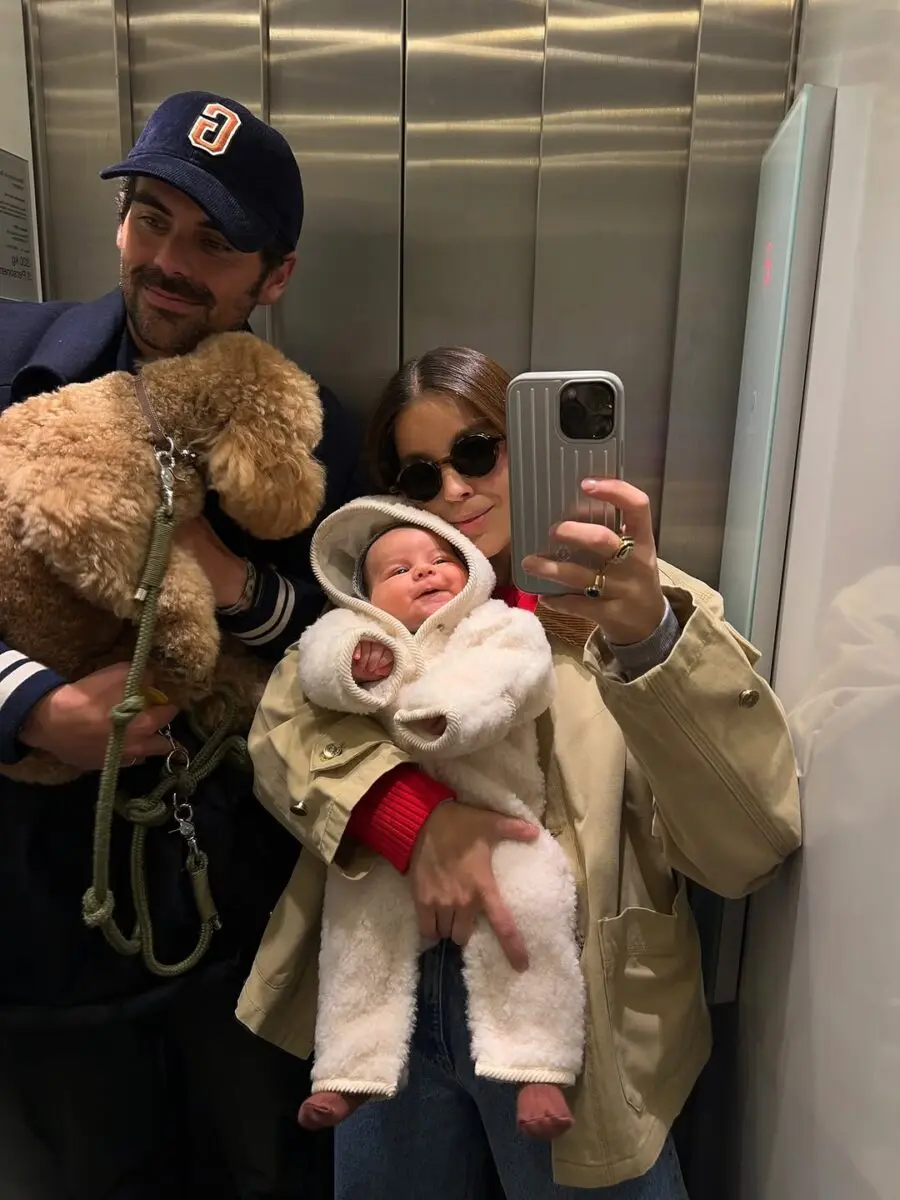 Cozy Family Moments in an Elevator