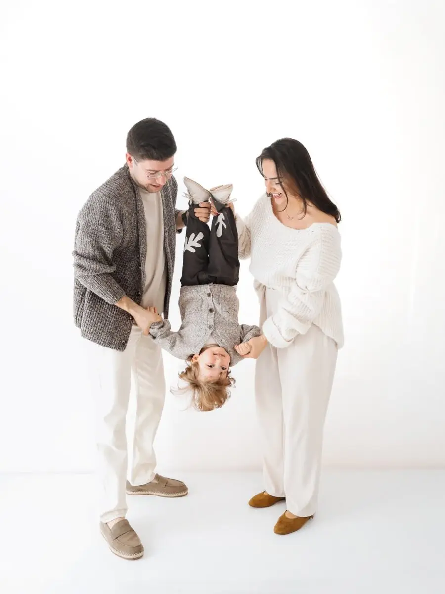 Stylish and Playful Family Outfit Inspiration