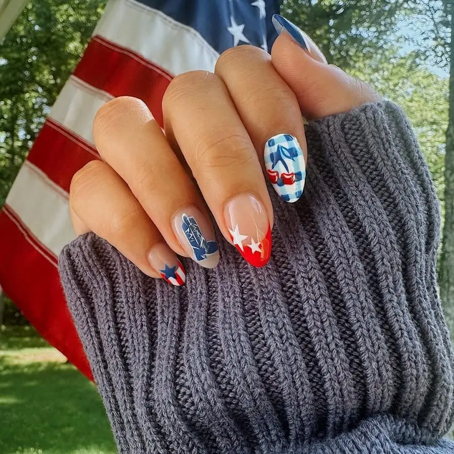 Festive Fourth of July nail art inspiration