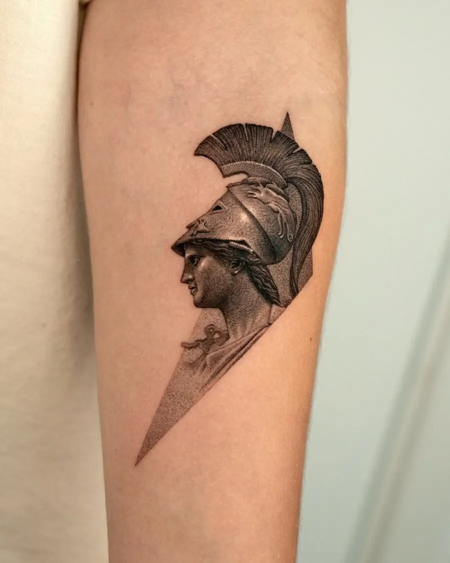 Athena: The Goddess of Wisdom Tattoo Design