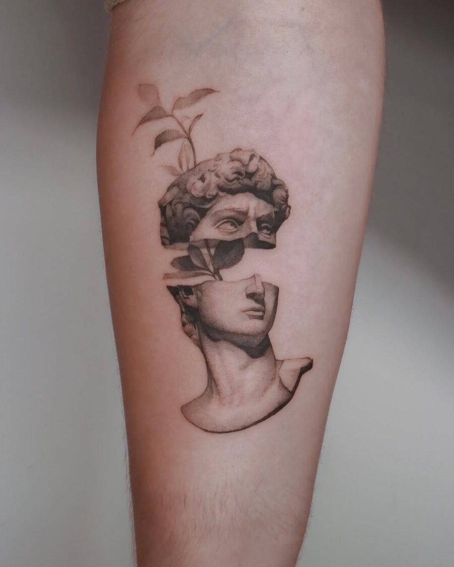 Intriguing tattoo blending art and nature seamlessly