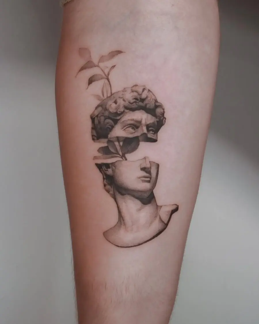 Intriguing tattoo blending art and nature seamlessly