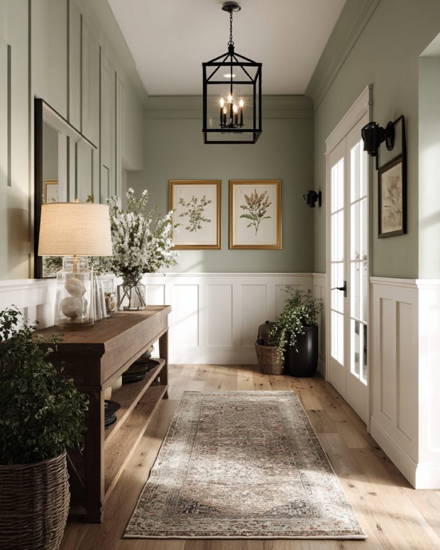 Warm and Inviting Hallway Decor Idea