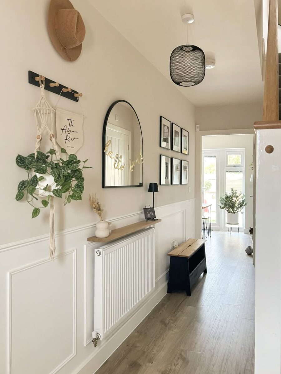 Charming hallway decor with inviting elements