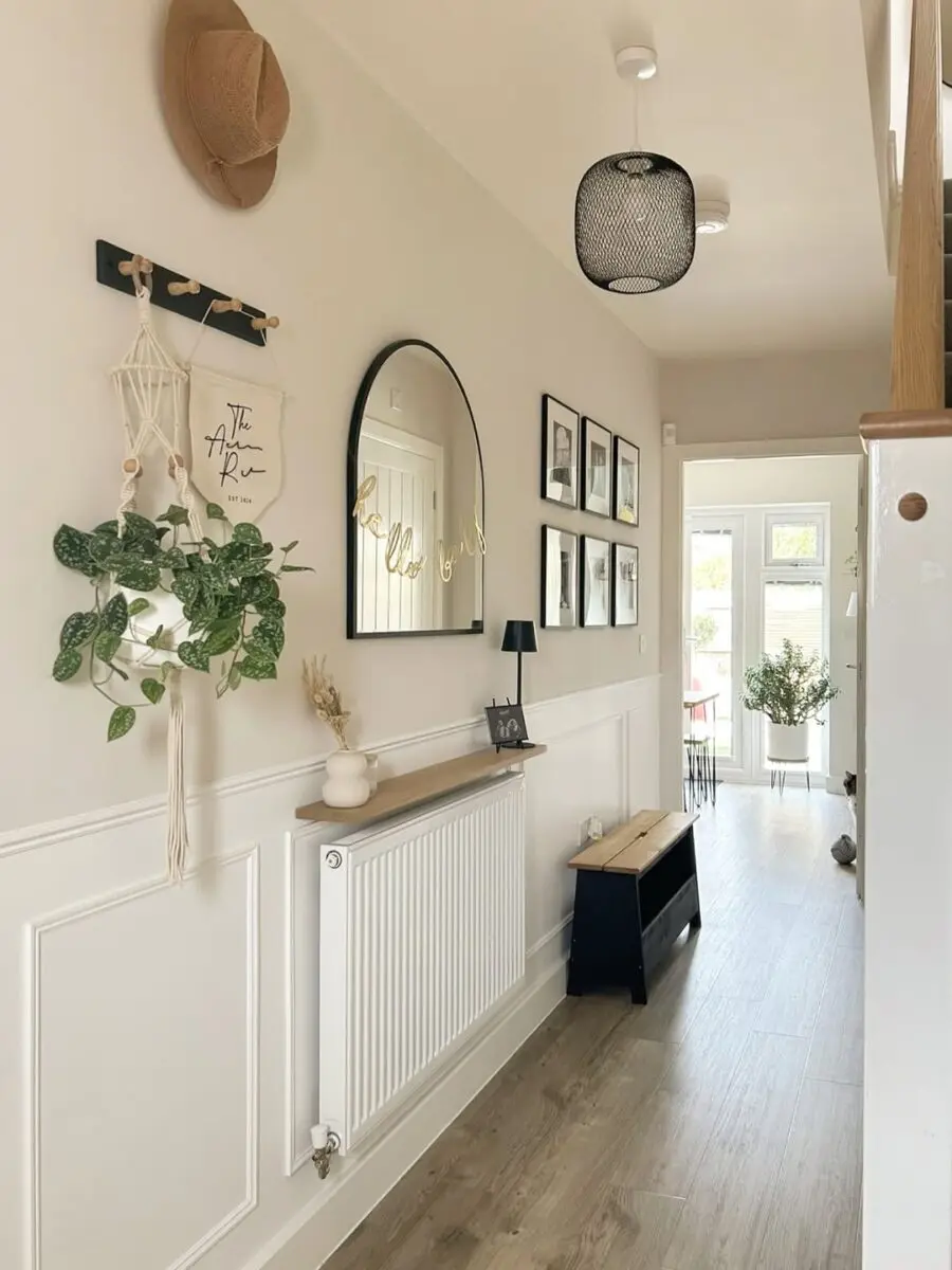 Charming hallway decor with inviting elements