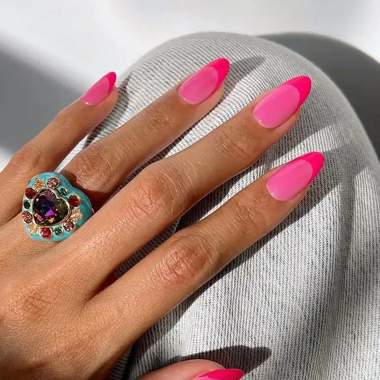 Stylish hot pink and elegant design combination