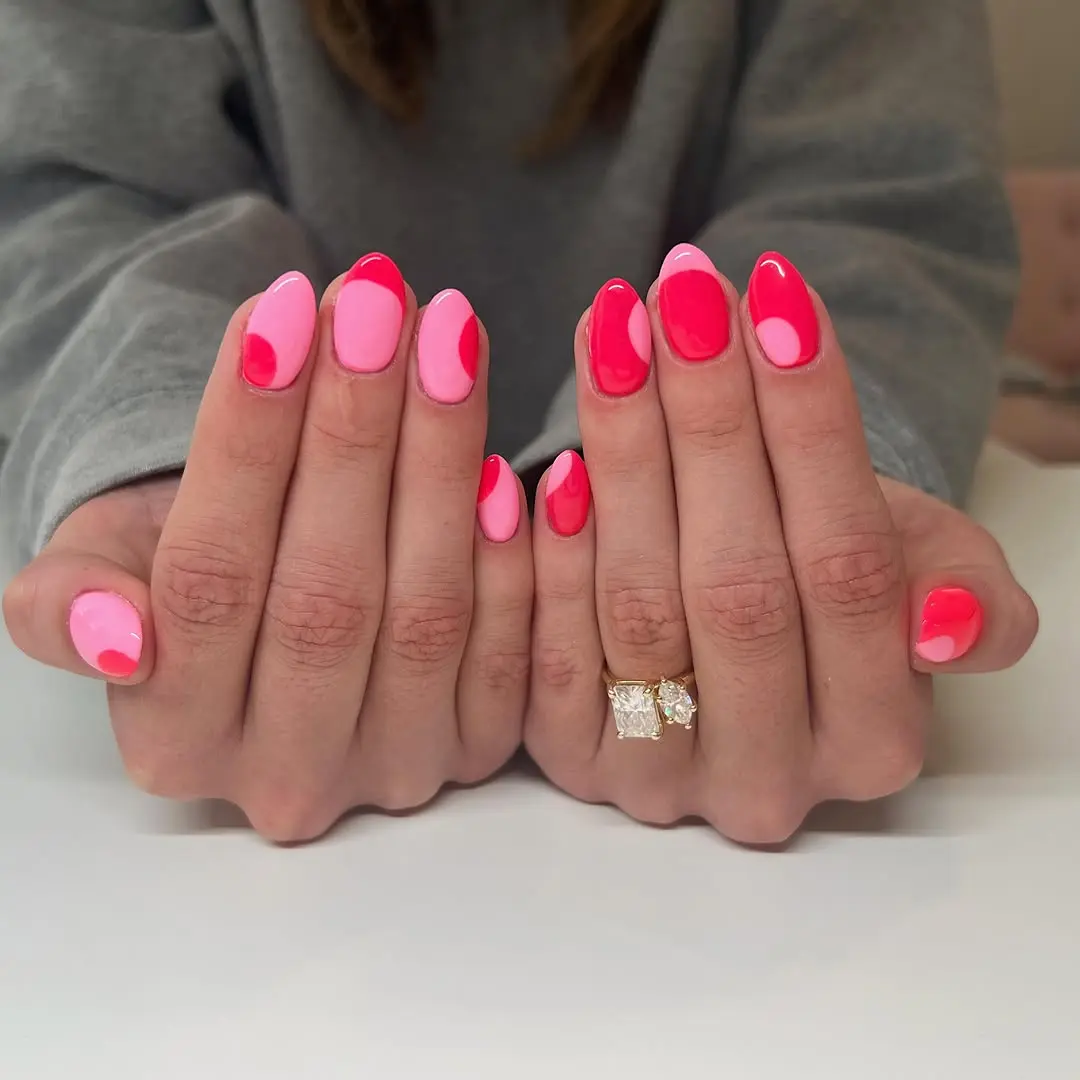 Vibrant and Trendy Hot Pink Nail Art