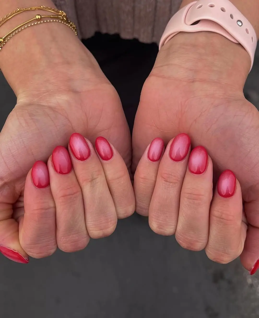 Chic Hot Pink Nail Design with Glossy Finish