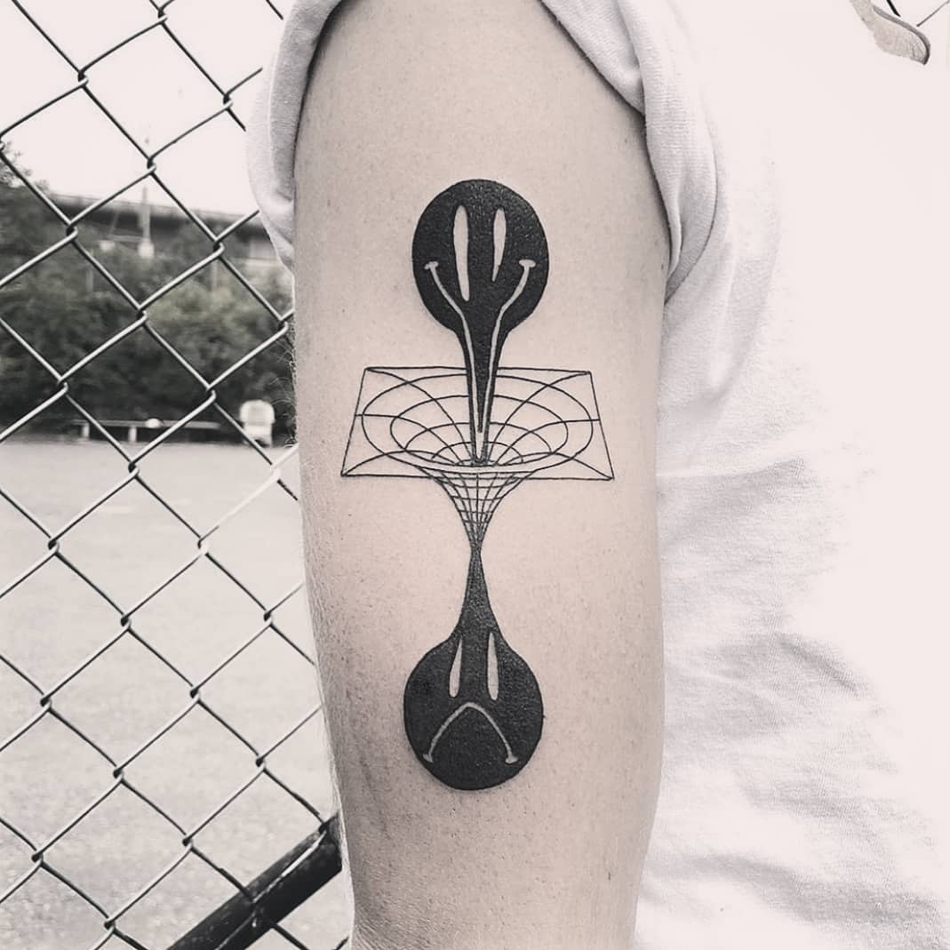 Geometric mindfulness tattoo with a deep vibe