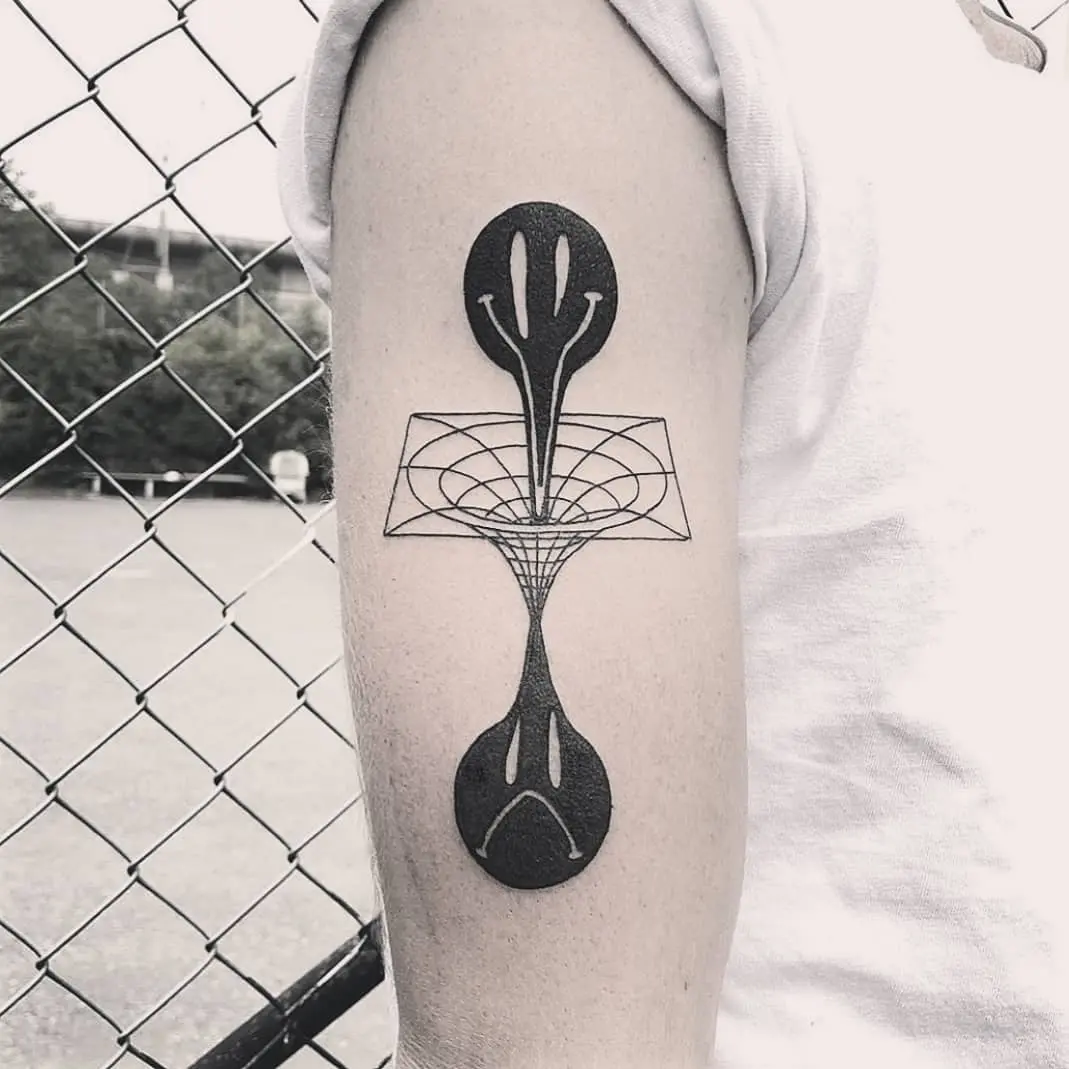 Geometric mindfulness tattoo with a deep vibe