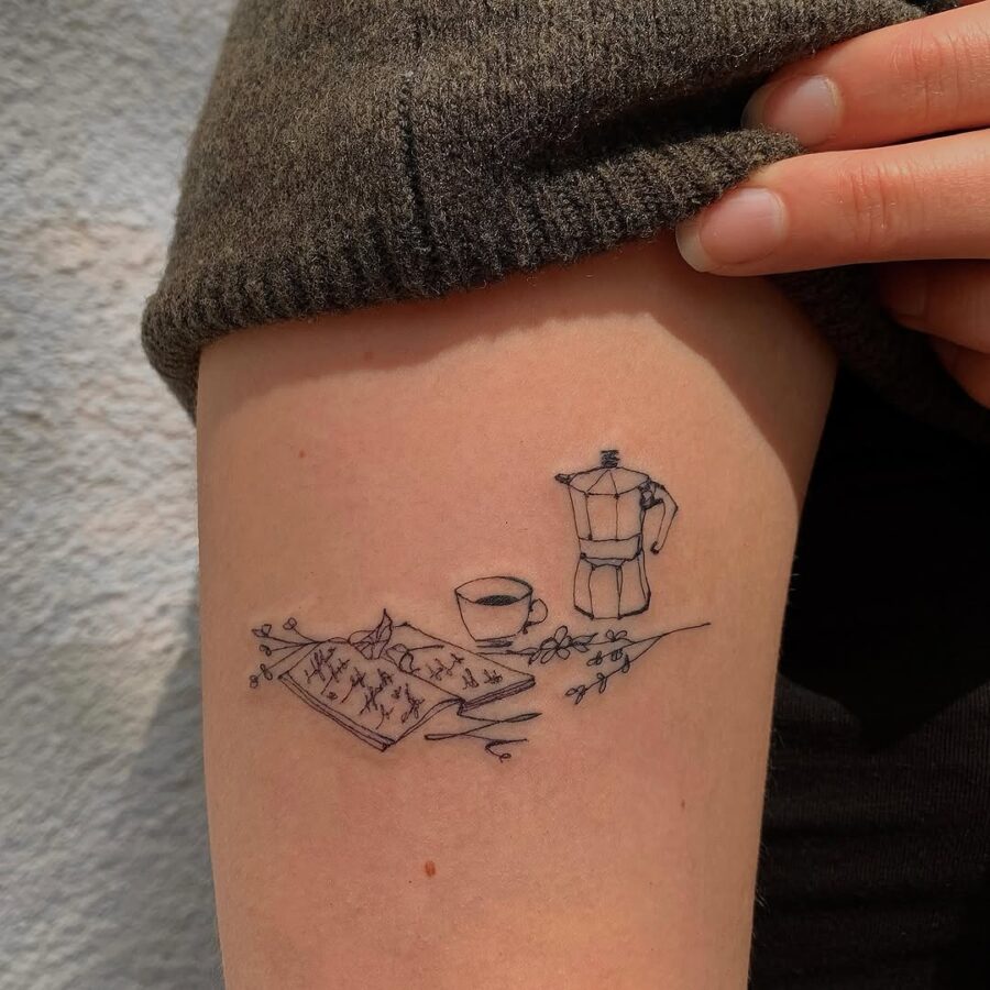 Artful reminder of serenity through mindfulness rituals