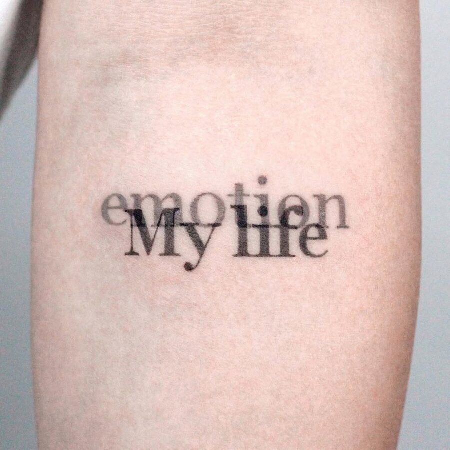 Emotionally resonant tattoo for mindful living