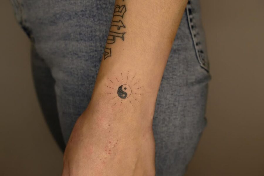 Embrace balance with this yin-yang design