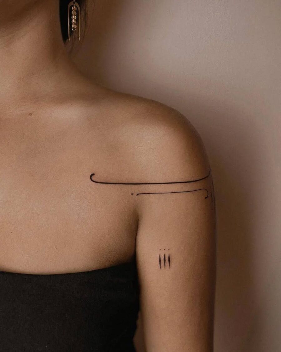 Elegant lines embodying mindfulness and simplicity
