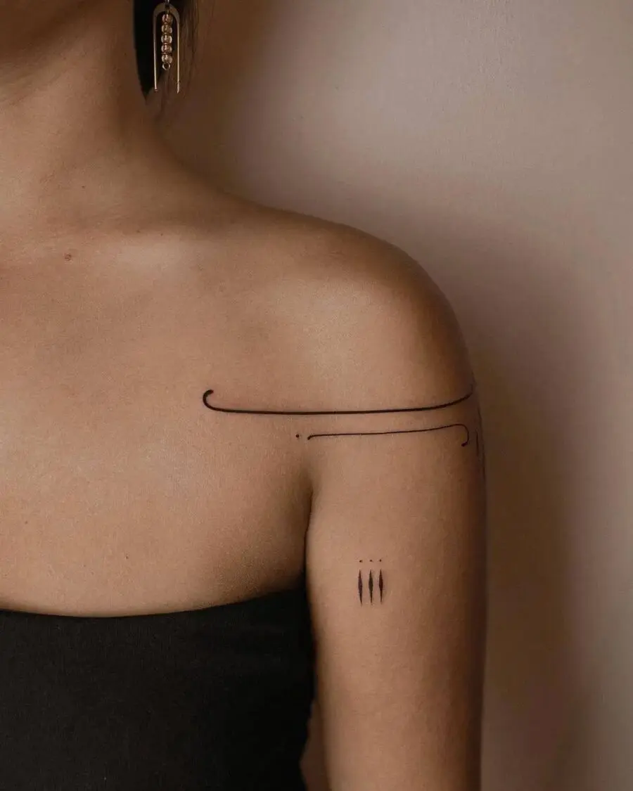 Elegant lines embodying mindfulness and simplicity