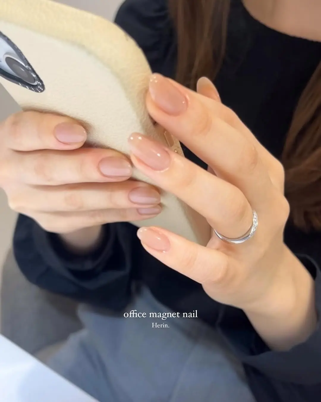 Sleek and Professional Office Nail Design