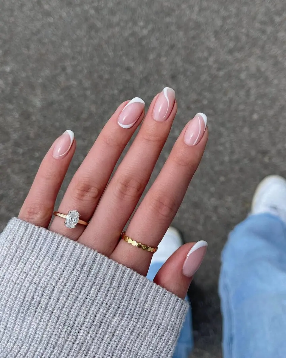 Elegant French Tips for Everyday Office Wear