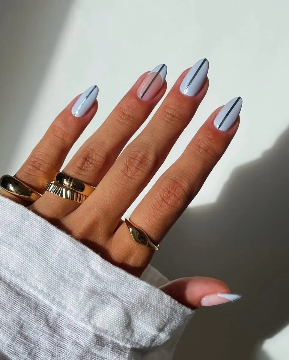 Sleek and Modern Office Nail Aesthetic