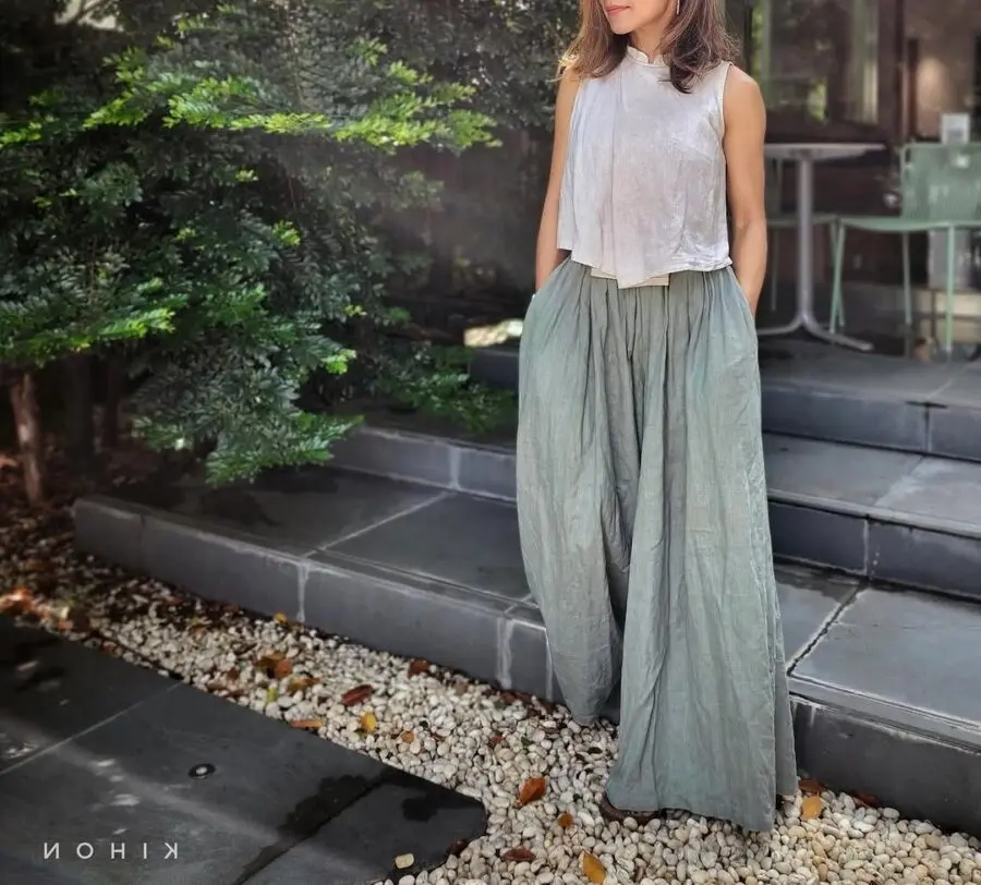 Chic summer palazzo pants outfit inspiration