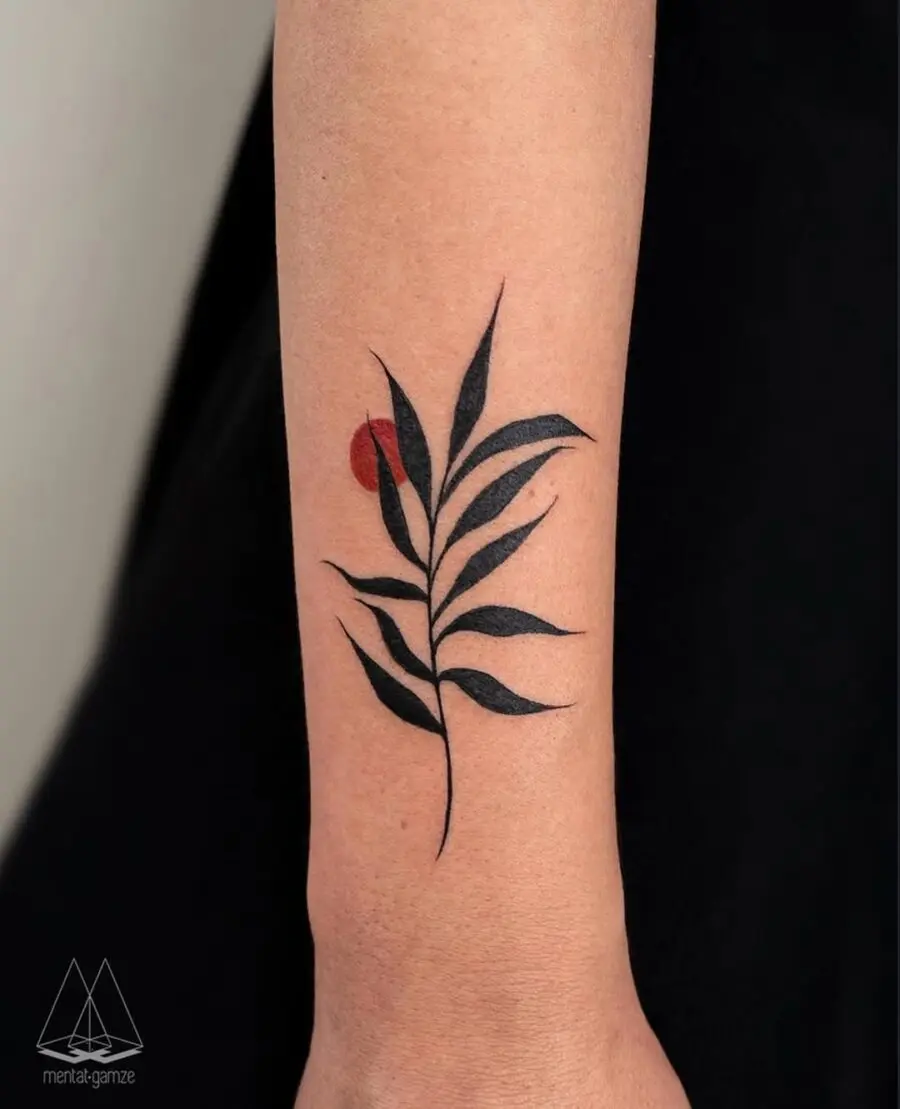 Elegant and minimalistic peace tattoo design