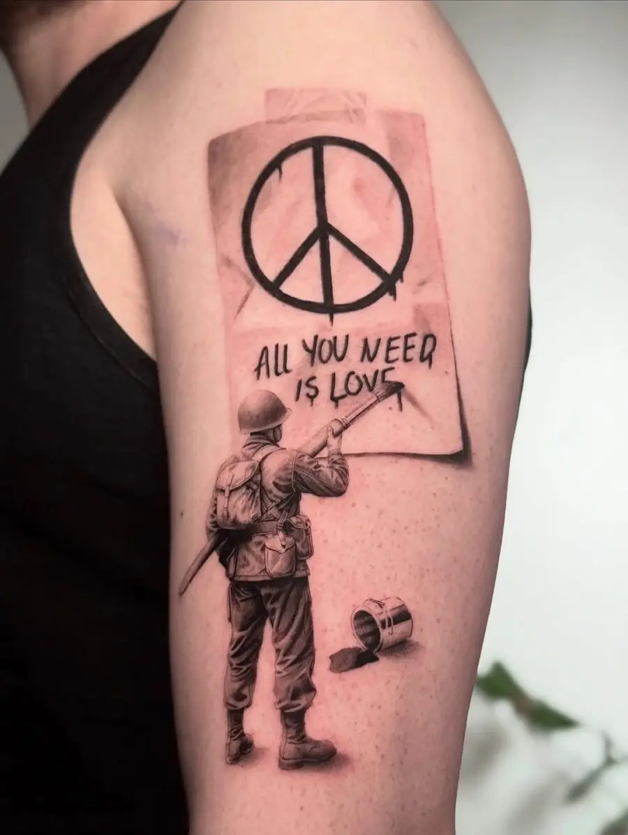 Powerful message of peace and love in art
