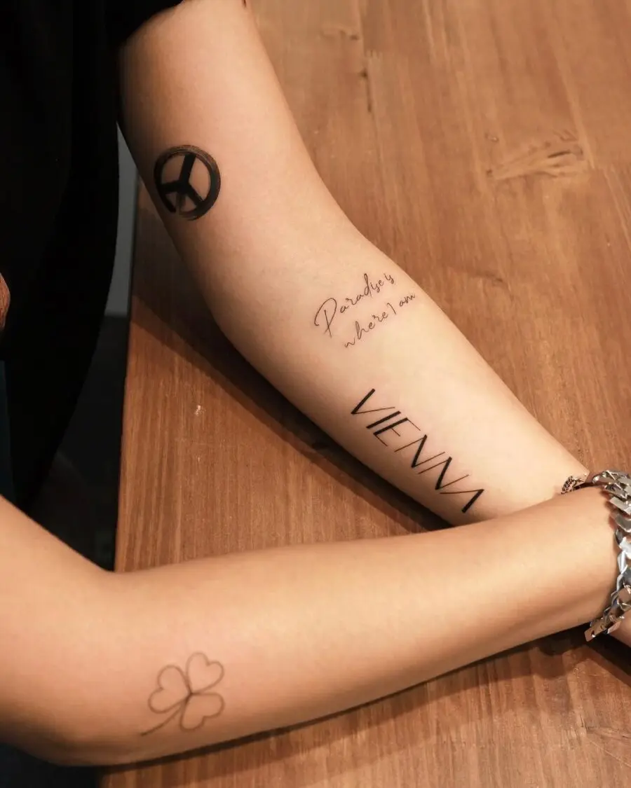 Stylish Peace Tattoos for Modern Expressions