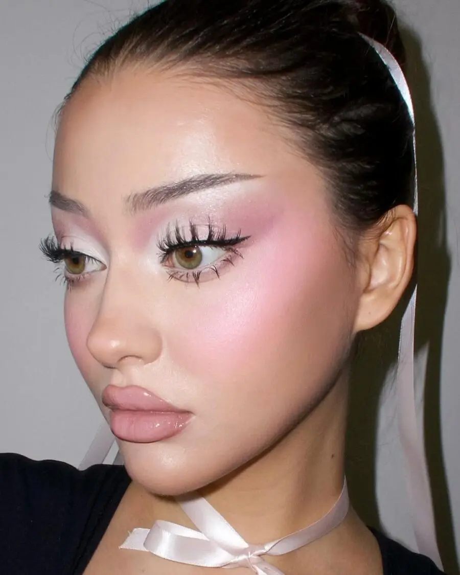Soft pink glam with adorable accents