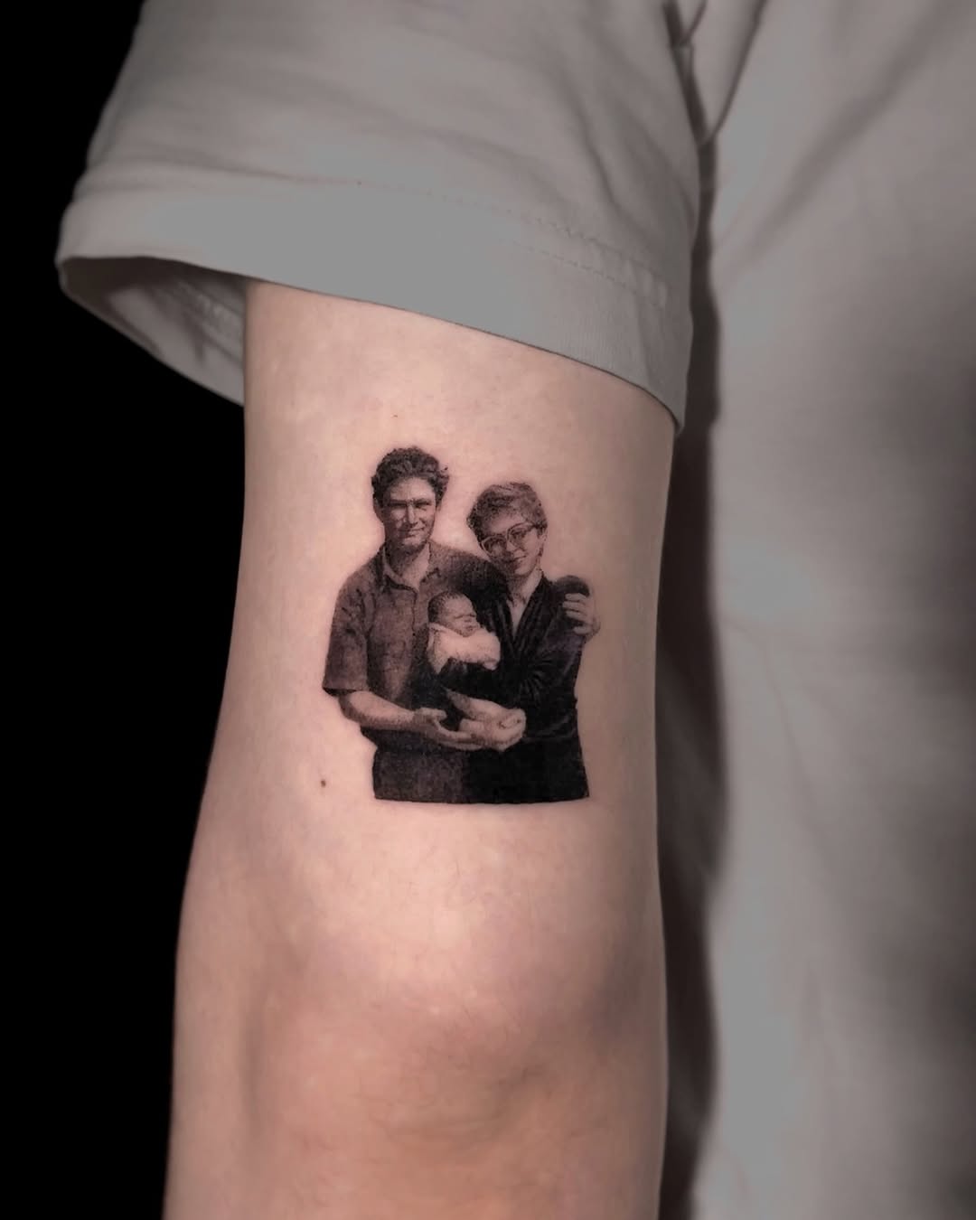 Emotional familial bond captured in tattoo