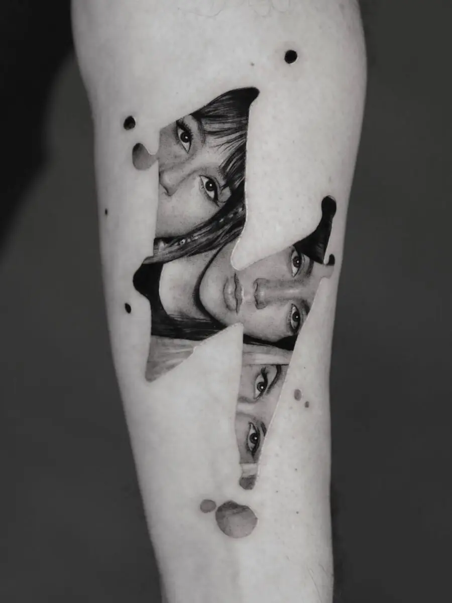 Intricate portrait tattoos with captivating depth