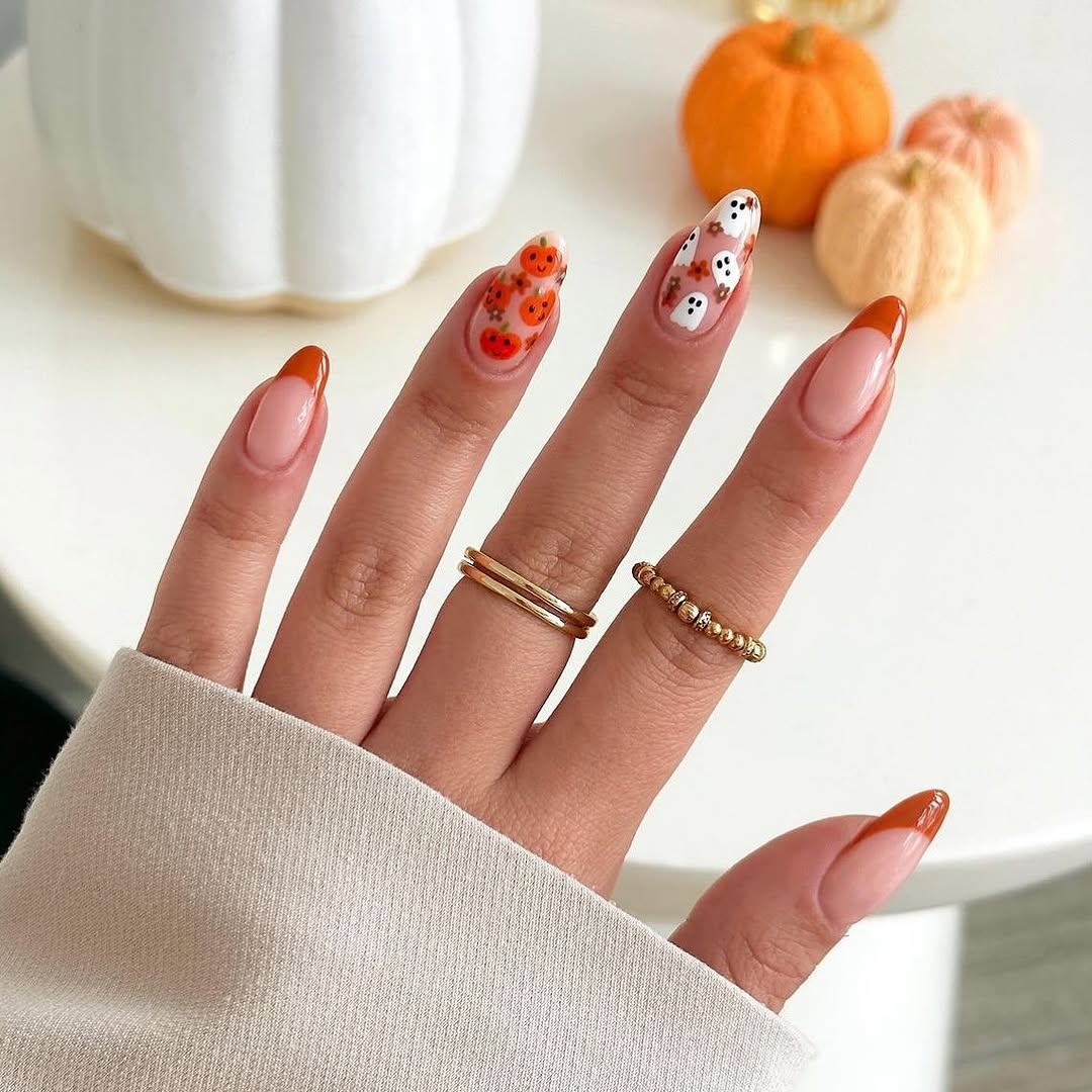 Stylish nails perfect for autumn vibes