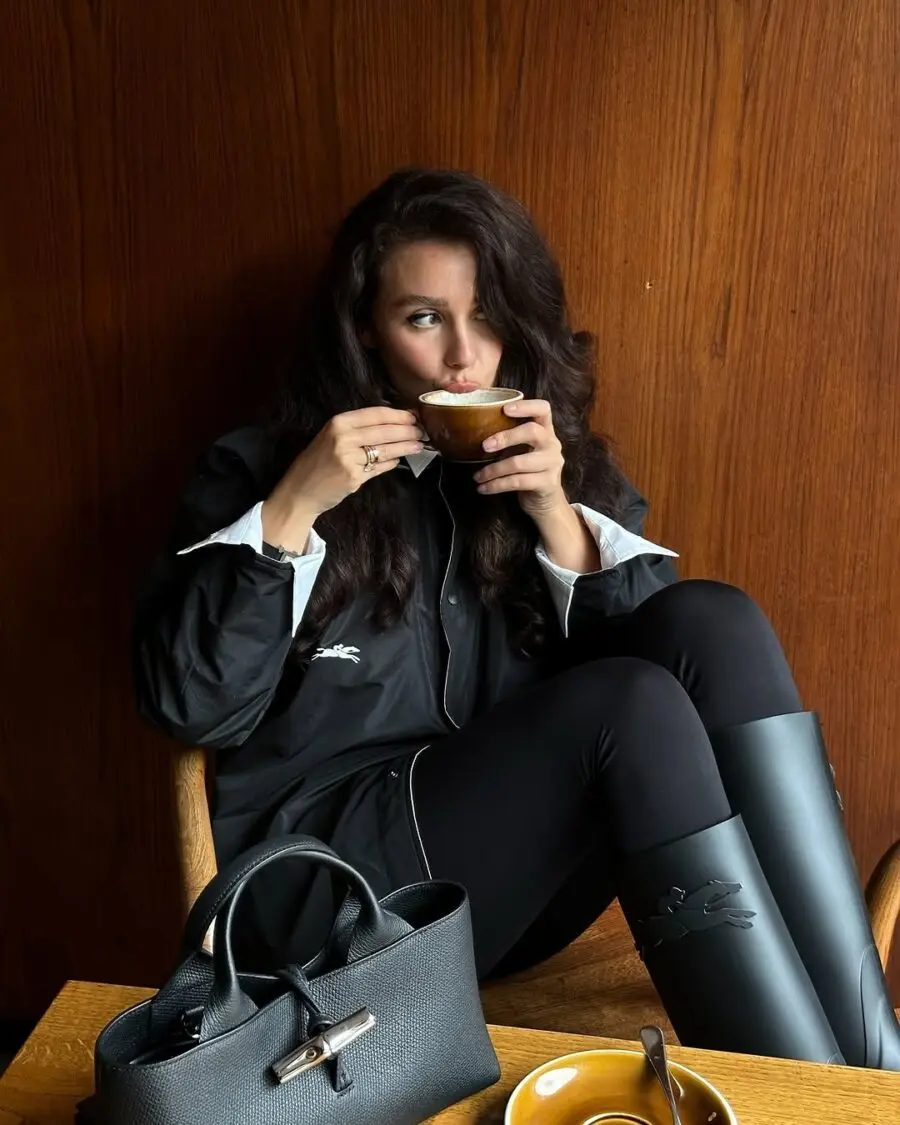 Stylish comfort for a cozy rainy day