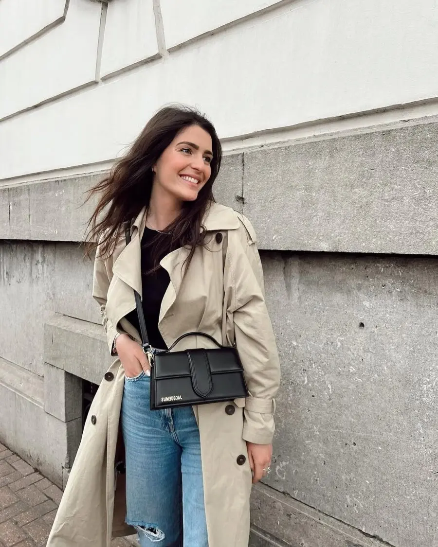 Chic trench coat for rainy day style