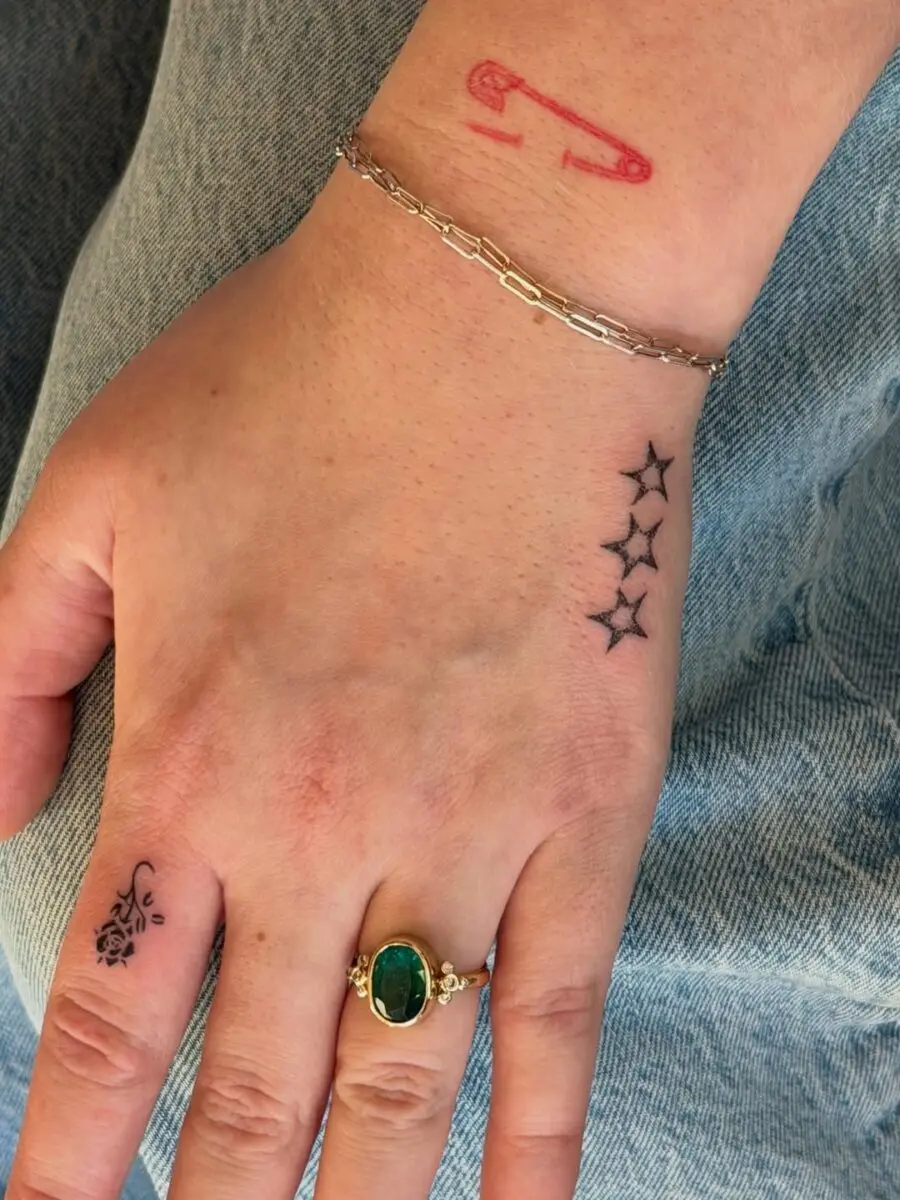Charming side hand tattoos with unique designs