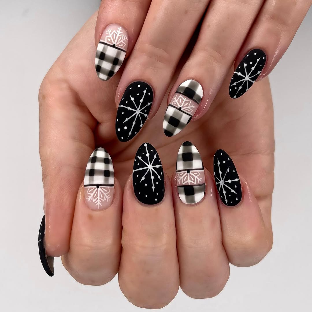 Chic snowflake nail designs for winter vibes