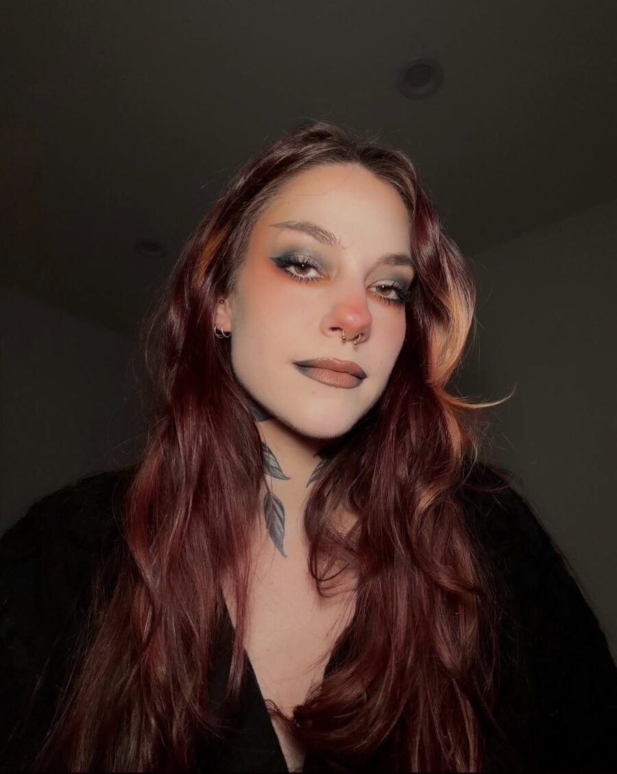 Edgy and Artistic Soft Grunge Makeup Style