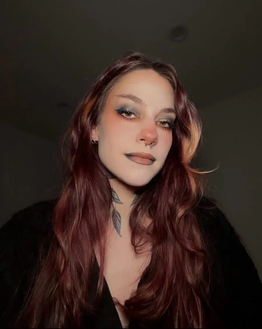 Edgy and Artistic Soft Grunge Makeup Style