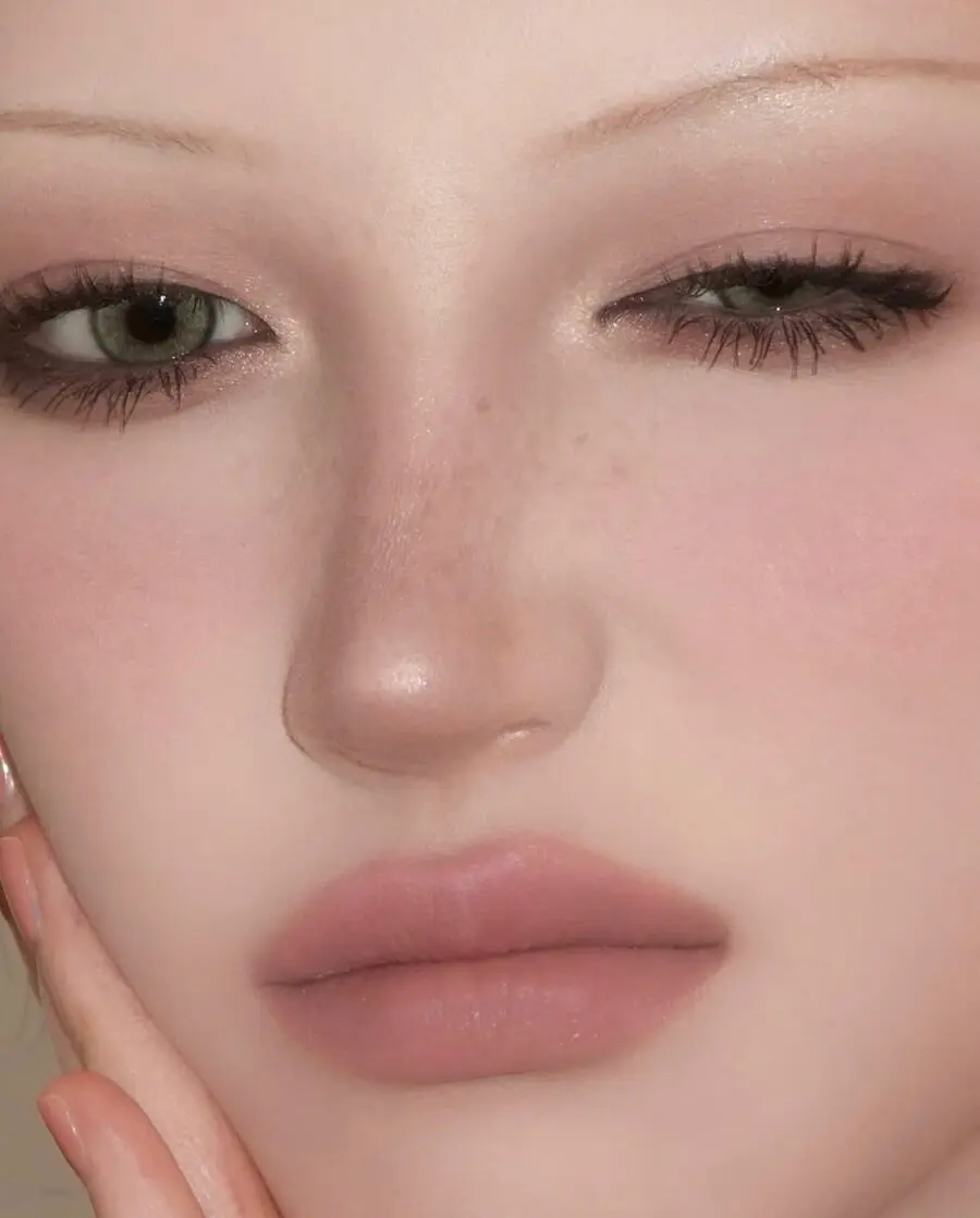 Soft grunge look with muted tones and texture