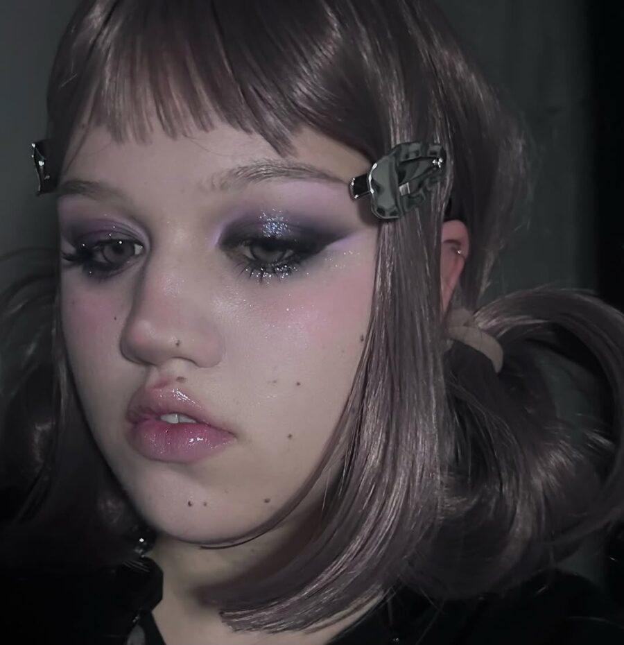 A captivating blend of soft and edgy tones