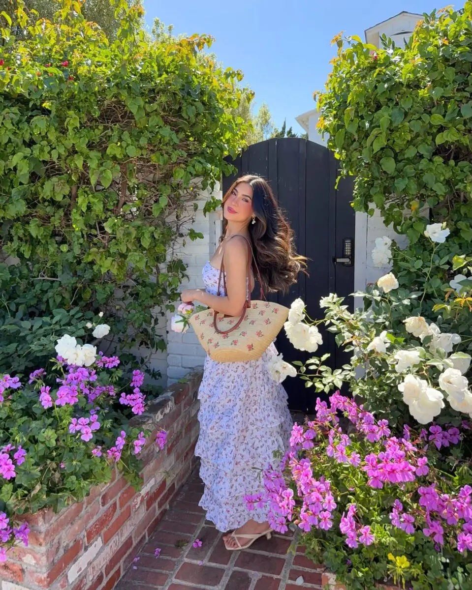 Charming floral dress perfect for spring outings