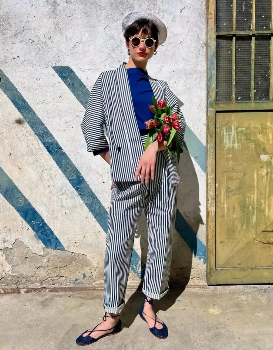 Trendy Striped Palazzo Pants for Summer