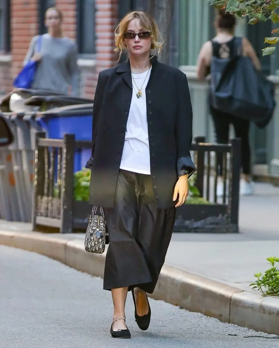 Chic Black and White Luncheon Ensemble