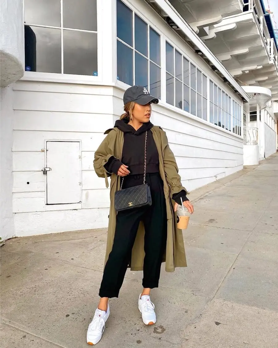 Chic and Comfortable Rainy Day Look
