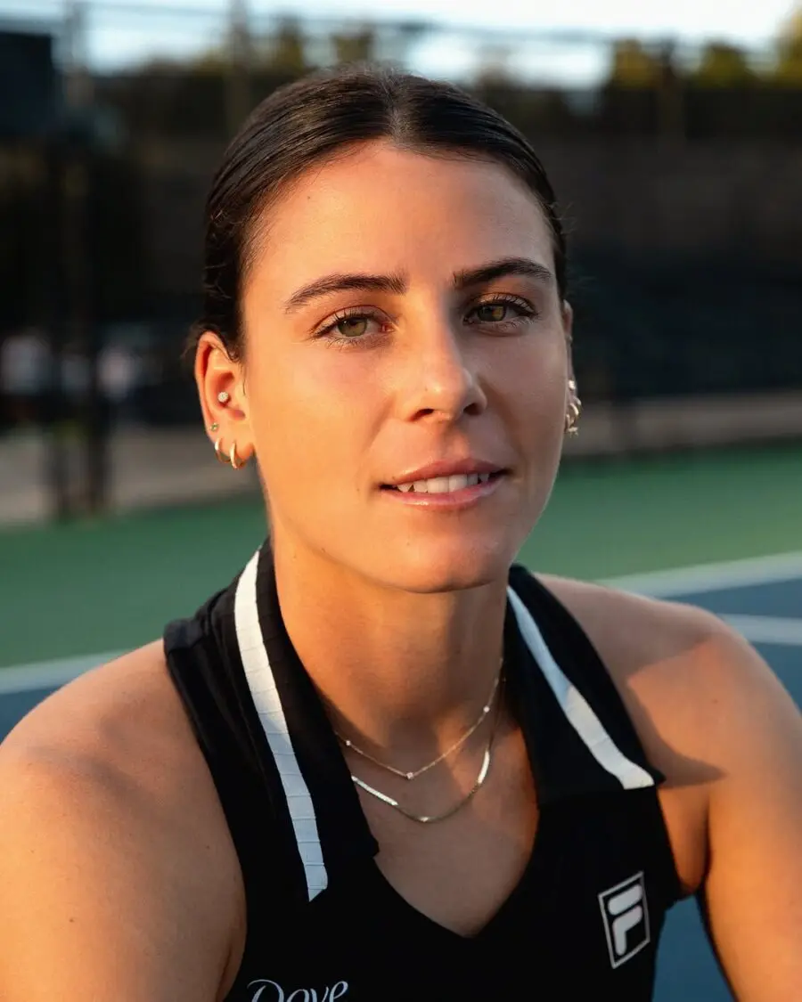 Chic, sleek hairstyle for tennis champions